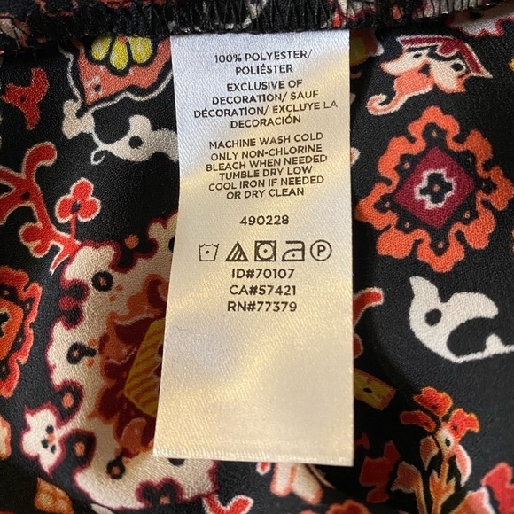 LOFT Print Multicolor Women’s Blouse - Picture 5 of 10